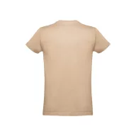   Tricou la baza gatului, Barbati, maneca scurta, TH Clothes, 2401E12382, Bumbac, Maro deschis, 3XL