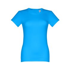   ANKARA WOMEN. Women's t-shirt, Female, Jersey 100% cotton: 190 g/m². Colour 56: 90% cotton/10% viscose, Acqua blue, S