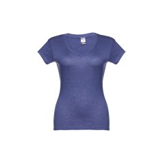   ATHENS WOMEN. Women's t-shirt, Female, Jersey 100% cotton: 150 g/m². Colours 52, 53 and 54: 60% cotton/40% polyester, Heather blue, M