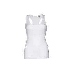   TIRANA. Women's tank top, Female, Jersey 100% cotton: 160 g/m², White, M