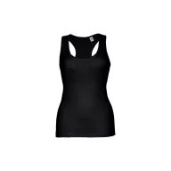   TIRANA. Women's tank top, Female, Jersey 100% cotton: 160 g/m², Black, XXL