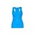 TIRANA. Women's tank top, Female, Jersey 100% cotton: 160 g/m², Acqua blue, L