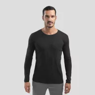   BUCHAREST. Men's long sleeve t-shirt, Male, Jersey 100% cotton: 150 g/m². Colours 52, 53 and 54: 60% cotton/40% polyester, Black, L