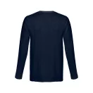 Tricou la baza gatului, Barbati, maneca lunga, TH Clothes, 2401E12385, Bumbac, Albastru, L