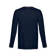   Tricou la baza gatului, Barbati, maneca lunga, TH Clothes, 2401E12385, Bumbac, Albastru, L