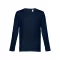 Tricou la baza gatului, Barbati, maneca lunga, TH Clothes, 2401E12388, Bumbac, Albastru, XL