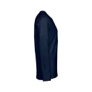 Tricou la baza gatului, Barbati, maneca lunga, TH Clothes, 2401E12388, Bumbac, Albastru, XL