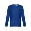 Tricou cu maneca lunga barbati, 22FEB2078, S, masculin, Bumbac, Albastru