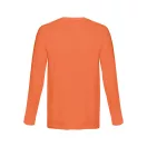Tricou la baza gatului, Barbati, maneca lunga, TH Clothes, 2401E12391, Bumbac, Rosu terracotta, M
