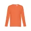 Tricou la baza gatului, Barbati, maneca lunga, TH Clothes, 2401E12392, Bumbac, Rosu terracotta, S