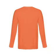   Tricou la baza gatului, Barbati, maneca lunga, TH Clothes, 2401E12392, Bumbac, Rosu terracotta, S