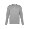 Tricou cu maneca lunga barbati, 22FEB2081, L, masculin, Bumbac, Gri