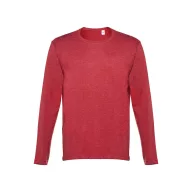  BUCHAREST. Men's long sleeve t-shirt, Male, Jersey 100% cotton: 150 g/m². Colours 52, 53 and 54: 60% cotton/40% polyester, Heather red, L