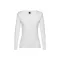 BUCHAREST WOMEN. Women's long sleeve t-shirt, Female, Jersey 100% cotton: 150 g/m², White, XL