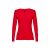 BUCHAREST WOMEN. Women's long sleeve t-shirt, Female, Jersey 100% cotton: 150 g/m². Colours 52, 53 and 54: 60% cotton/40% polyester, Red, XL