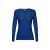 Tricou cu maneca lunga dama, 22FEB2178, XXL, feminin, Bumbac, Albastru