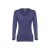 BUCHAREST WOMEN. Women's long sleeve t-shirt, Female, Jersey 100% cotton: 150 g/m². Colours 52, 53 and 54: 60% cotton/40% polyester, Heather blue, M