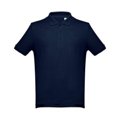   THC ADAM, Tricou polo pentru barbati, Albastru, 21MAR3503, M, Bumbac