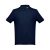 THC ADAM, Tricou polo pentru barbati, Albastru, 21MAR3504, S, Bumbac