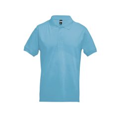   ADAM. Men's polo shirt, Male, Piquet mesh 100% cotton: 195 g/m². Colour 56: 85% cotton/15% viscose, Light blue, L