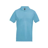   ADAM. Men's polo shirt, Male, Piquet mesh 100% cotton: 195 g/m². Colour 56: 85% cotton/15% viscose, Light blue, S