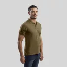 ADAM. Men's polo shirt, Male, Piquet mesh 100% cotton: 195 g/m². Colour 56: 85% cotton/15% viscose, Army green, XXL