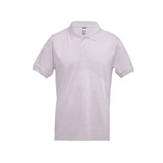   ADAM. Men's polo shirt, Male, Piquet mesh 100% cotton: 195 g/m². Colour 56: 85% cotton/15% viscose, Pastel pink, XXL