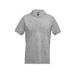   ADAM. Men's polo shirt, Male, Piquet mesh 100% cotton: 195 g/m². Colour 56: 85% cotton/15% viscose, Heather light grey, 3XL