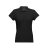 EVE. Women's polo shirt, Female, Piquet mesh 100% cotton: 195 g/m². Colour 56: 85% cotton/15% viscose, Black, L