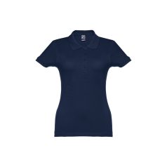 Tricou polo dama, 22FEB2189, L, feminin, Bumbac, Albastru