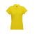 EVE. Women's polo shirt, Female, Piquet mesh 100% cotton: 195 g/m². Colour 56: 85% cotton/15% viscose, Yellow, L