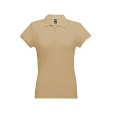   EVE. Women's polo shirt, Female, Piquet mesh 100% cotton: 195 g/m². Colour 56: 85% cotton/15% viscose, Light brown, L