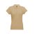 EVE. Women's polo shirt, Female, Piquet mesh 100% cotton: 195 g/m². Colour 56: 85% cotton/15% viscose, Light brown, L