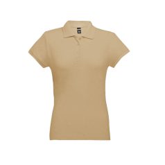   EVE. Women's polo shirt, Female, Piquet mesh 100% cotton: 195 g/m². Colour 56: 85% cotton/15% viscose, Light brown, M