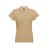 EVE. Women's polo shirt, Female, Piquet mesh 100% cotton: 195 g/m². Colour 56: 85% cotton/15% viscose, Light brown, S
