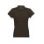 EVE. Women's polo shirt, Female, Piquet mesh 100% cotton: 195 g/m². Colour 56: 85% cotton/15% viscose, Dark brown, M