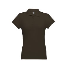   EVE. Women's polo shirt, Female, Piquet mesh 100% cotton: 195 g/m². Colour 56: 85% cotton/15% viscose, Dark brown, S