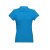EVE. Women's polo shirt, Female, Piquet mesh 100% cotton: 195 g/m². Colour 56: 85% cotton/15% viscose, Acqua blue, M