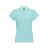 EVE. Women's polo shirt, Female, Piquet mesh 100% cotton: 195 g/m². Colour 56: 85% cotton/15% viscose, Mint green, M