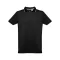 ROME. Men's slim fit polo shirt, Male, Piquet mesh 100% cotton: 195 g/m². Colour 56: 85% cotton/15% viscose, Black, M