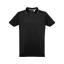 ROME. Men's slim fit polo shirt, Male, Piquet mesh 100% cotton: 195 g/m². Colour 56: 85% cotton/15% viscose, Black, XL