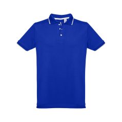  ROME. Men's slim fit polo shirt, Male, Piquet mesh 100% cotton: 195 g/m². Colour 56: 85% cotton/15% viscose, Royal blue, S