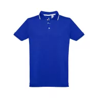   ROME. Men's slim fit polo shirt, Male, Piquet mesh 100% cotton: 195 g/m². Colour 56: 85% cotton/15% viscose, Royal blue, XXL