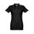 ROME WOMEN. Women's slim fit polo shirt, Female, Piquet mesh 100% cotton: 195 g/m². Colour 56: 85% cotton/15% viscose, Black, L