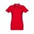ROME WOMEN. Women's slim fit polo shirt, Female, Piquet mesh 100% cotton: 195 g/m². Colour 56: 85% cotton/15% viscose, Red, L