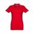 ROME WOMEN. Women's slim fit polo shirt, Female, Piquet mesh 100% cotton: 195 g/m². Colour 56: 85% cotton/15% viscose, Red, L