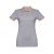 ROME WOMEN. Women's slim fit polo shirt, Female, Piquet mesh 100% cotton: 195 g/m². Colour 56: 85% cotton/15% viscose, Heather light grey, L