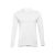 BERN. Men's long sleeve polo shirt, Male, Piquet mesh 100% cotton: 210 g/m², White, L