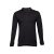 BERN. Men's long sleeve polo shirt, Male, Piquet mesh 100% cotton: 210 g/m². Colour 56: 85% cotton/15% viscose, Black, XL