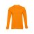 BERN. Men's long sleeve polo shirt, Male, Piquet mesh 100% cotton: 210 g/m². Colour 56: 85% cotton/15% viscose, Orange, L
